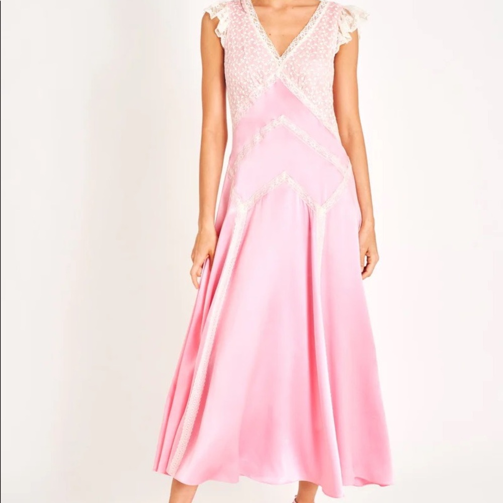Provencia Silk Maxi Dress, Sweet Pink - SWEET PINK / 00